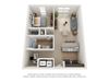 Fox Floor Plan Fox Floor Plan at 310 @ Nulu Apartments, Louisville, Kentucky